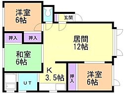 ぶるーみんぐコバヤシ 3LDKの間取図画像