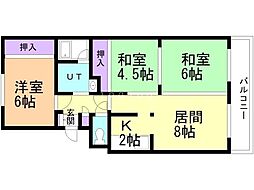 サンタフェハイツ 3LDKの間取図画像