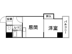 メゾンド琴似 1LDKの間取図画像