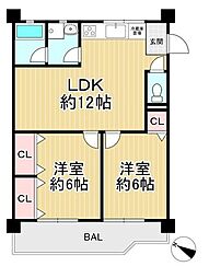 間取図画像 2LDK