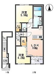 間取図画像 2LDK