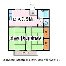 間取図画像 2DK