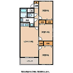 マンション麻績 3LDKの間取図画像
