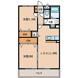 間取図画像 2LDK