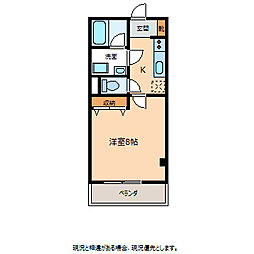 エスポワール真和 1Kの間取図画像