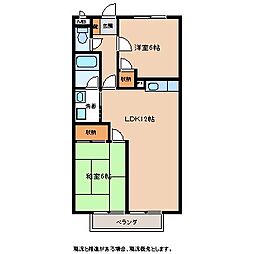 サープラススリーいまむら 2LDKの間取図画像
