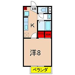 アイオーラT.S 1Kの間取図画像