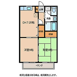 スプリングデイズ 2DKの間取図画像