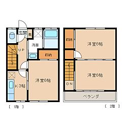 太田コーポ 3Kの間取図画像