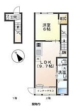 サンマルコ豊野  ｜ 長野県長野市豊野町豊野323-35（賃貸アパート1LDK・2階・43.20㎡） その2