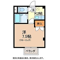 ハイツ中野296  ｜ 長野県中野市大字中野296（賃貸マンション1K・3階・22.35㎡） その2