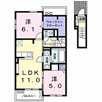 ヒルズポローニアA  ｜ 長野県須坂市大字米持682-1（賃貸アパート2LDK・2階・57.45㎡） その2