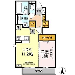 メゾン春陽 1LDKの間取図画像
