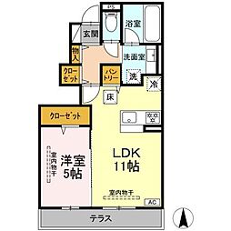 メゾン春陽 1LDKの間取図画像