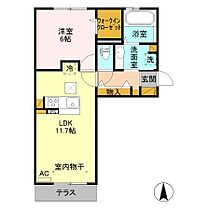 アベル  ｜ 長野県長野市大字高田525-1（賃貸アパート1LDK・1階・43.89㎡） その2