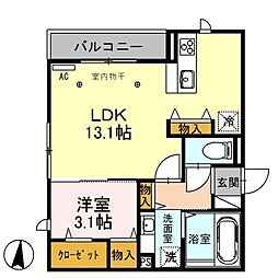 間取図画像 1LDK