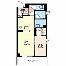 MODERNHILLS 1LDKの間取図画像
