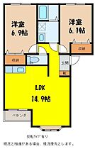 プリオール・II  ｜ 長野県上伊那郡箕輪町大字中箕輪（賃貸アパート2LDK・1階・59.50㎡） その2