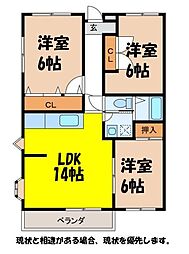 MK48 2階3LDKの間取り