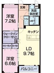 間取図画像 2LDK