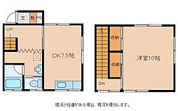ハイツ藤 1DKの間取図画像