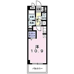 ザ・グレイス・シグマ ワンルームの間取図画像