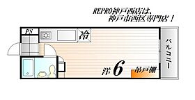 ポストセイシン 210 ｜ 兵庫県神戸市西区大津和2丁目8-1（賃貸マンション1R・2階・16.00㎡） その2