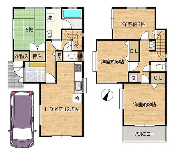 間取りを拡大表示