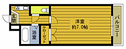 松岡コーポ 1Kの間取図画像