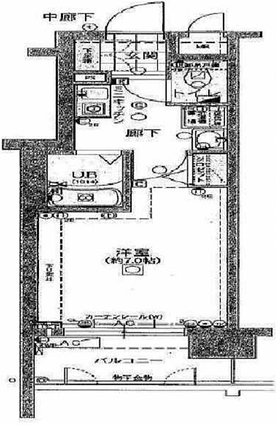 大阪府大阪市西区京町堀1丁目(賃貸マンション1K・5階・21.37㎡)の写真 その2