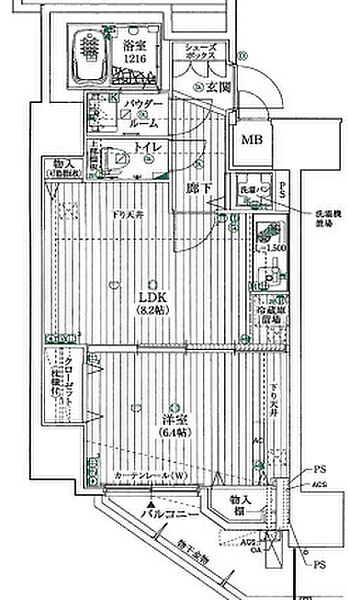 大阪府大阪市中央区島之内1丁目(賃貸マンション1LDK・8階・40.51㎡)の写真 その2