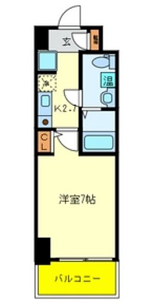 パウゼ東天満 ｜大阪府大阪市北区東天満1丁目(賃貸マンション1K・3階・22.24㎡)の写真 その2