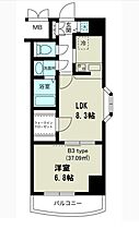 ノルデンタワー天神橋  ｜ 大阪府大阪市北区本庄東1丁目（賃貸マンション1LDK・5階・37.09㎡） その2