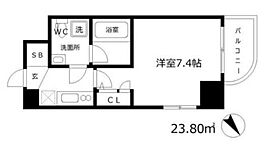 大阪府大阪市中央区島町2丁目（賃貸マンション1K・13階・23.80㎡） その2