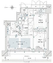 大阪府大阪市中央区南本町4丁目3-16（賃貸マンション2LDK・32階・56.72㎡） その2