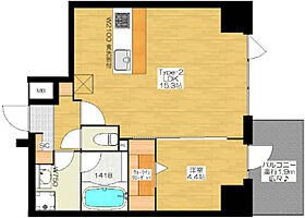 大阪府大阪市中央区徳井町1丁目（賃貸マンション1LDK・12階・45.52㎡） その2