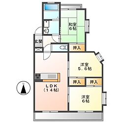 グランドメゾン菊坂 3LDKの間取図画像