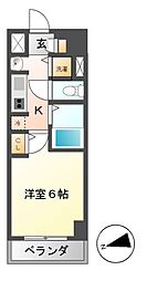 プレサンス鶴舞グリーンパーク 1Kの間取図画像