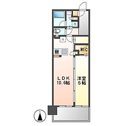 ローレルアイ名駅東 1LDKの間取図画像