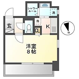 間取図画像 1K