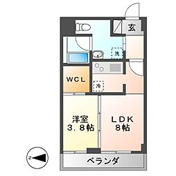 間取図画像 1LDK