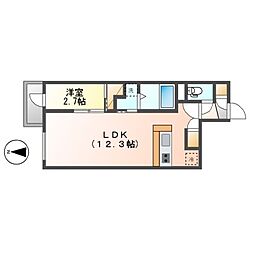 ライブスレジデンス東桜（Lives Residence　東桜） 5階1LDKの間取り