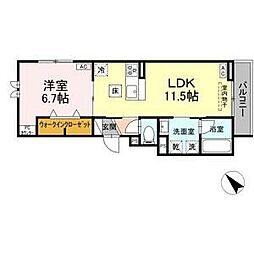 間取図画像 1LDK