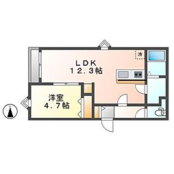 間取図画像 1LDK