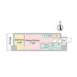 ArtizA金山（アルティザカナヤマ） 10階1DKの間取り