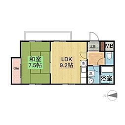 間取図画像 1LDK
