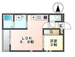 間取図画像 1LDK