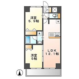 間取図画像 2LDK