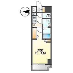 S-RESIDENCE高岳駅前awake(アウェイク) 13階1Kの間取り