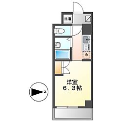 フロンティアハイツ 1Kの間取図画像